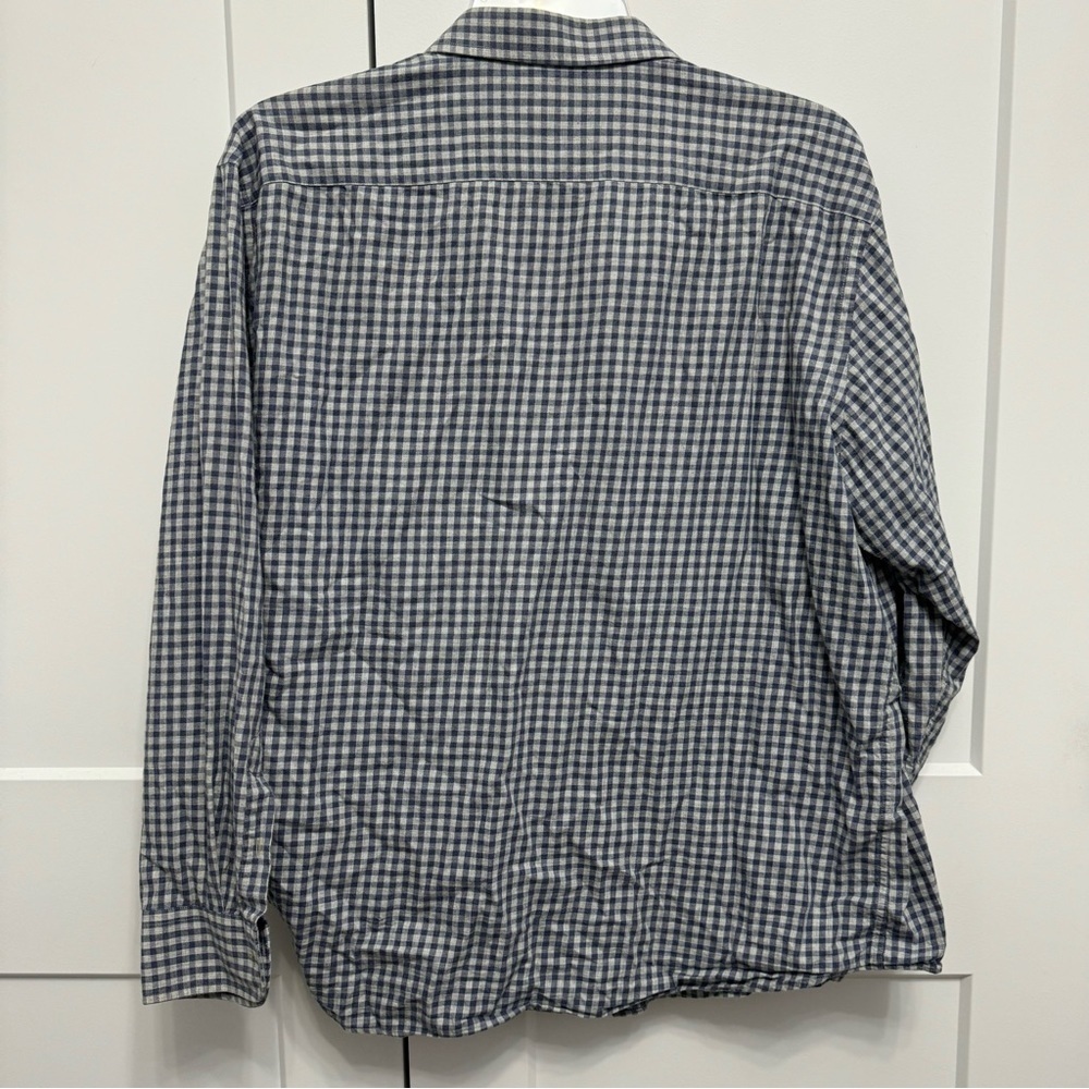 Untuckit Men’s 100% Cotton Button Up Shirt Blue and Gray Size XXXL - Picture 2 of 8